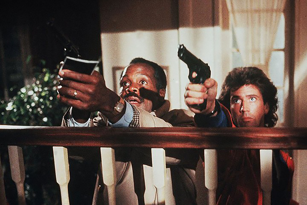 Mel Gibson and Danny Glover in Lethal Weapon