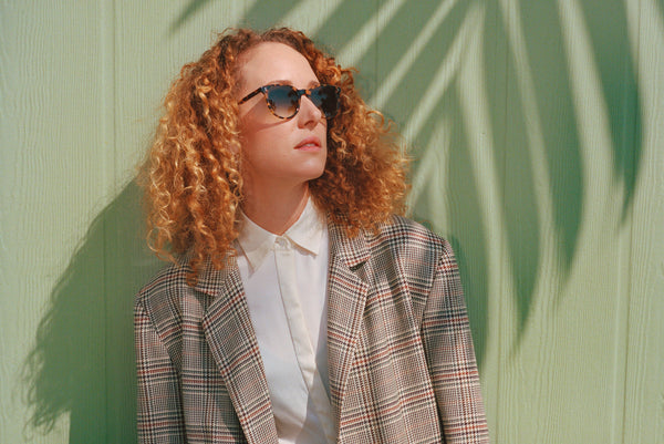 Marina wears Garrett Leight California Optical Marian sunglasses
