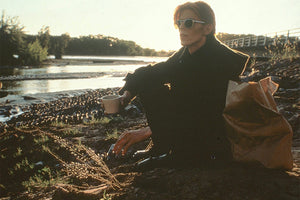 David Bowie wearing sunglasses