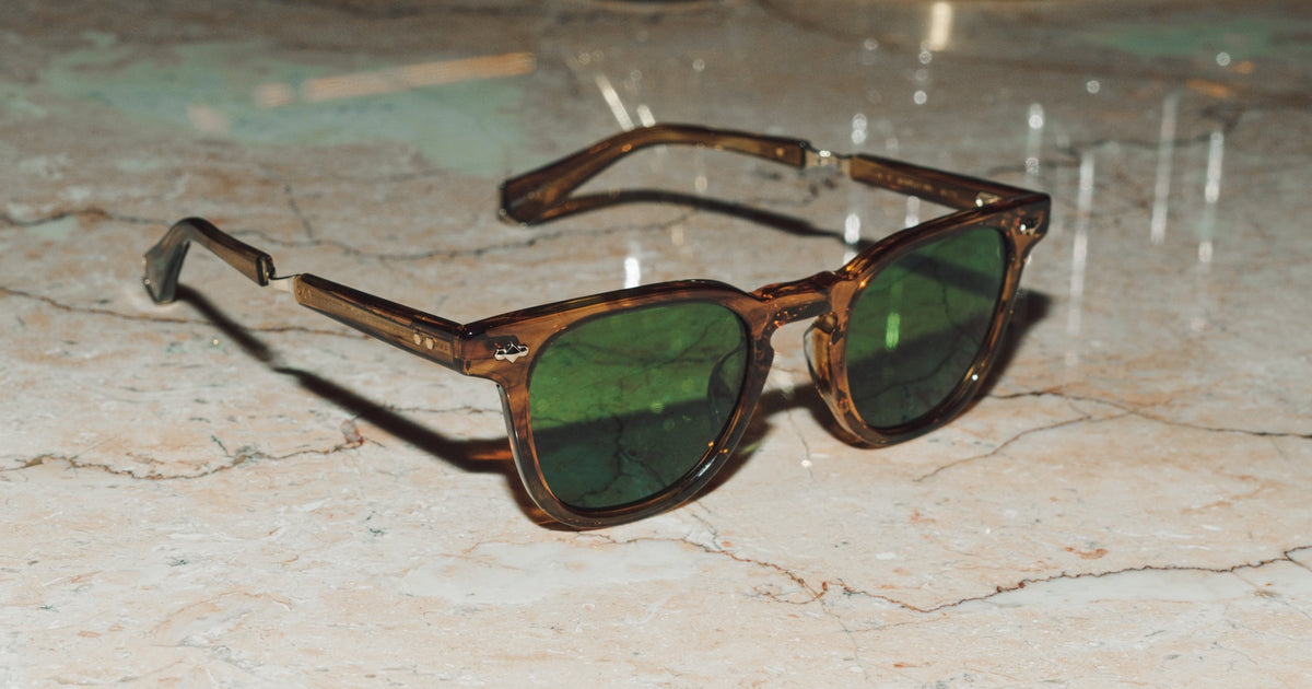 ?MR LEIGHT? Doheny SL Sunglasses ~ Aviator Rosewood NWOT Oliver Peoples Brown Gradient Lens Aviator Sunglasses main image 2