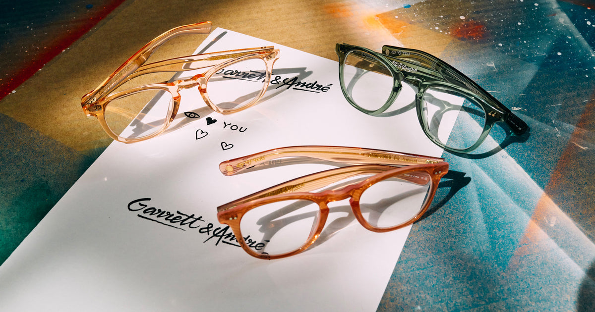 Official image for DOEN x Garrett Leight eyewear collaboration