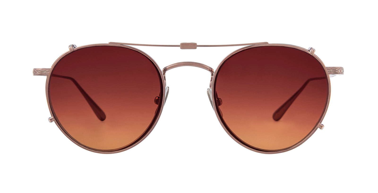 Red clip on sunglasses deals