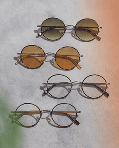 GLCO Fonda round sunglasses and eyeglasses