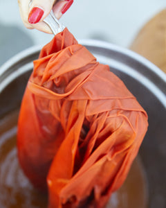 glco x aurora sage ppe face mask hand dying process