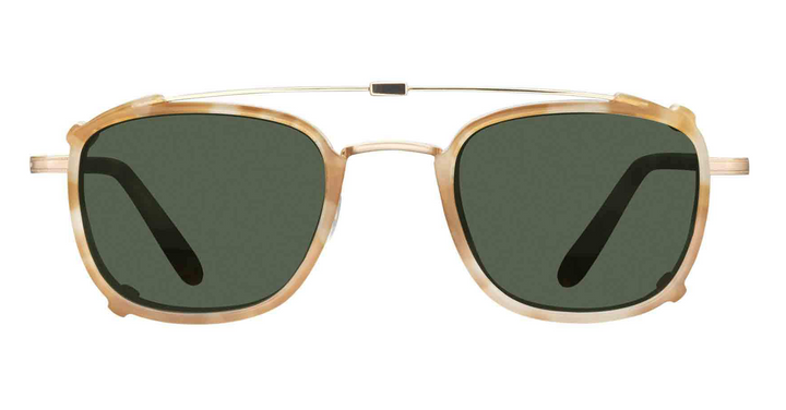 Matte Gold-Blonde Shell/Green