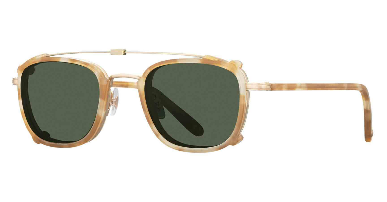 Matte Gold-Blonde Shell/Green