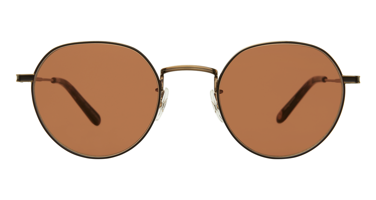 Brushed Gold-Brown Marble Tortoise/Semi-Flat Oak