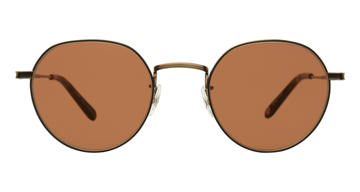Brushed Gold-Brown Marble Tortoise/Semi-Flat Oak