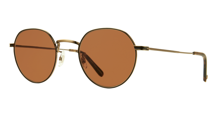 Brushed Gold-Brown Marble Tortoise/Semi-Flat Oak