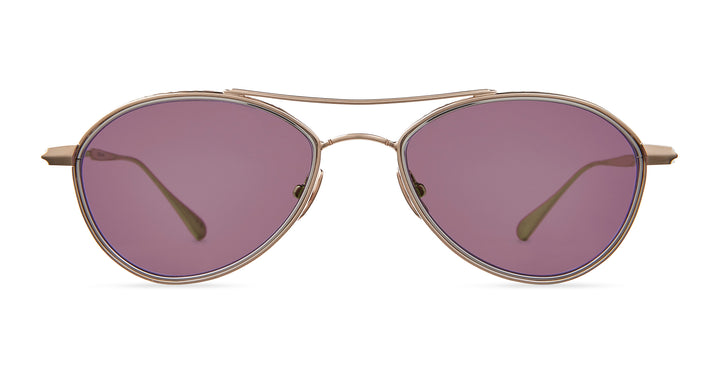 Brushed 12K White Gold/Select Violet