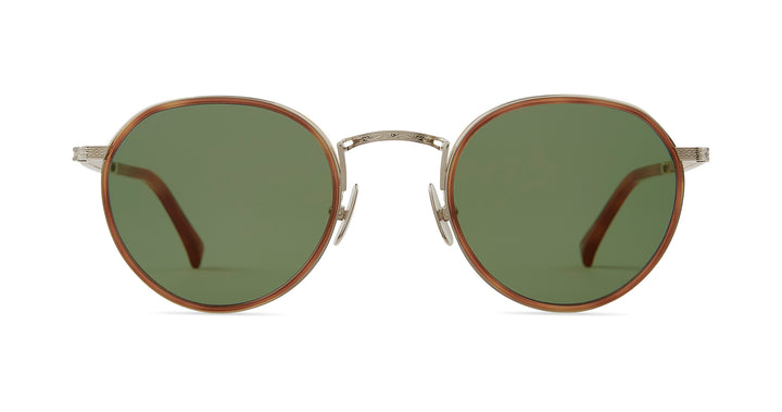 Amber Tortoise-White Gold/Forest