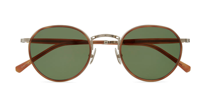 Amber Tortoise-White Gold/Forest