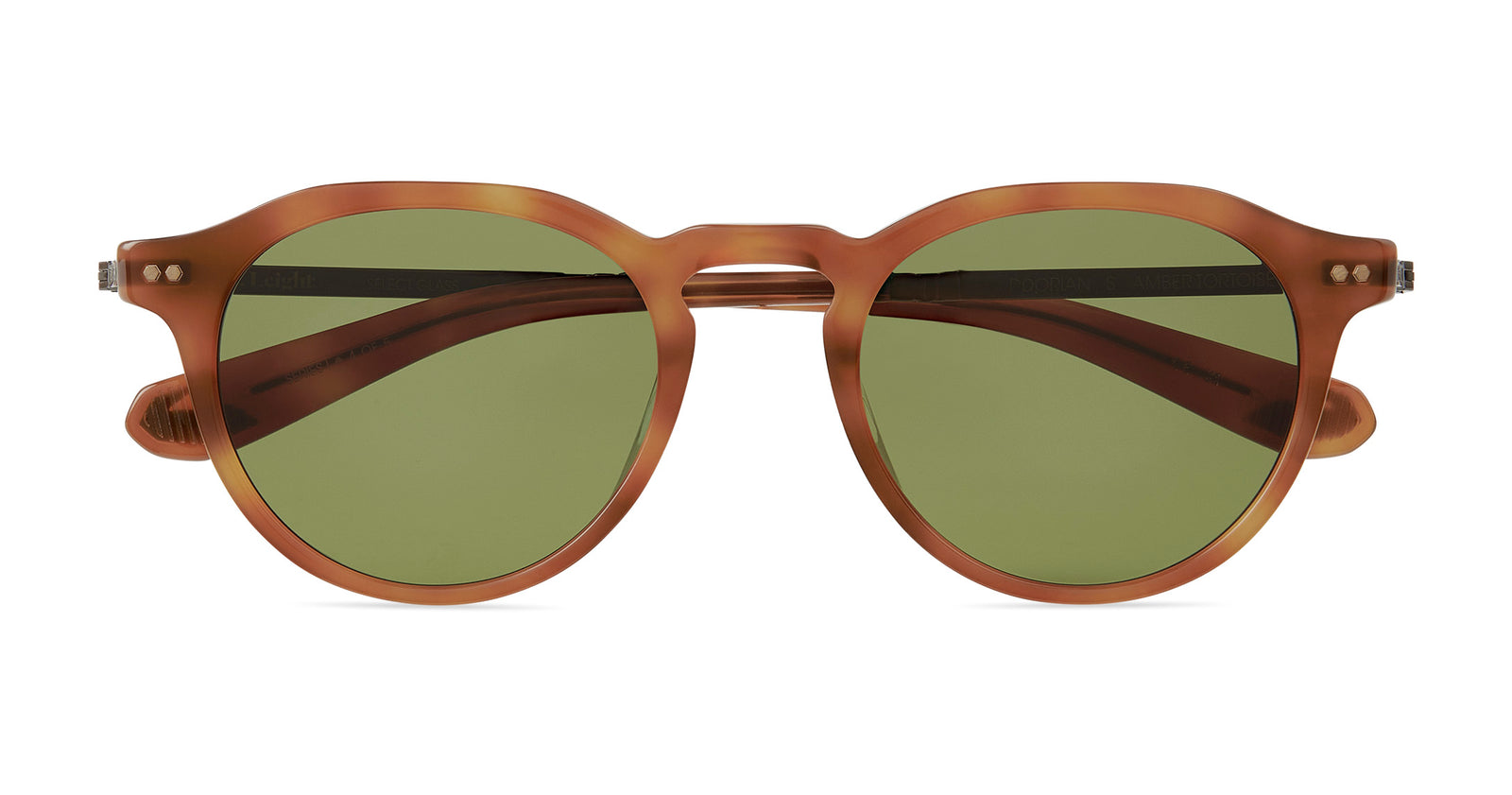 Amber Tortoise-Antique Gold/Semi-Flat Boxwood Green