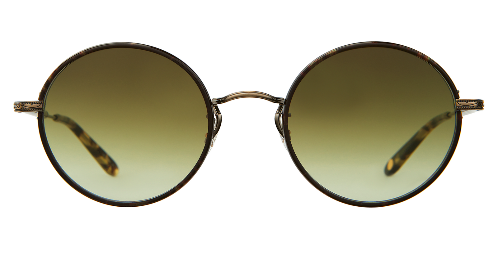 Bourbon Tortoise-Brushed Gold-Yellow Tortoise/Olive Gradient