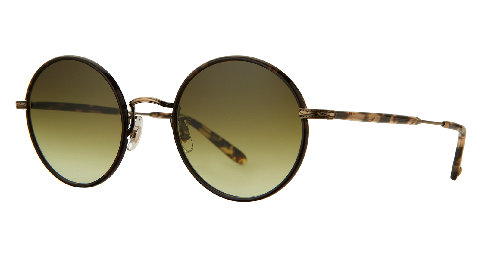 Bourbon Tortoise-Brushed Gold-Yellow Tortoise/Olive Gradient