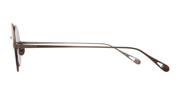 Antique Gold/Semi-Flat Garnet