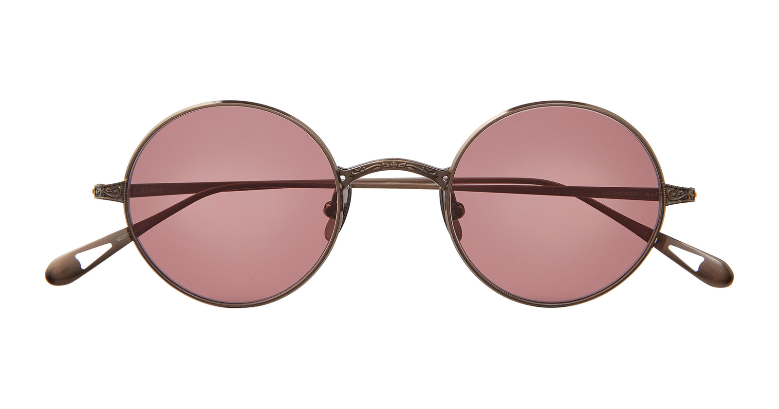 Antique Gold/Semi-Flat Garnet