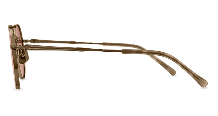 Antique Gold-Blonde Shell/Semi-Flat Tahitian Rose