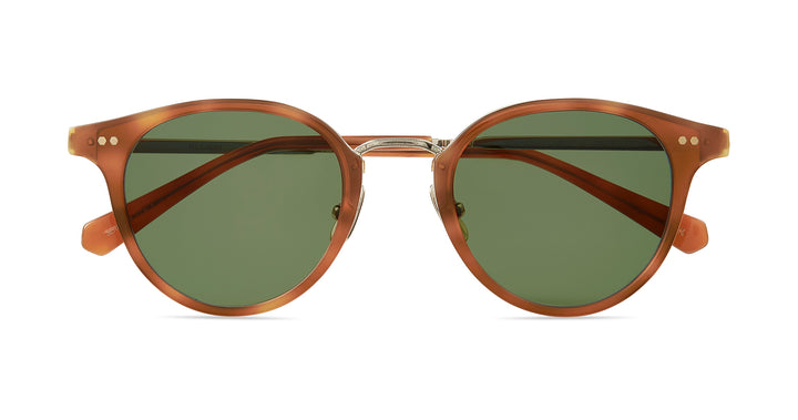 Amber Tortoise-White Gold/Forest