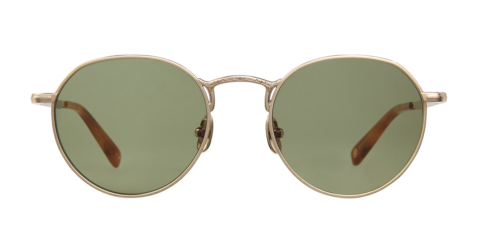 Brushed Gold-Ember Tortoise/Semi-Flat Green