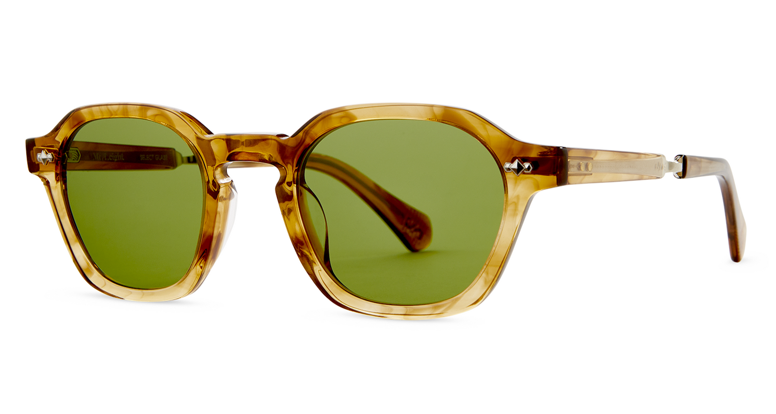 Marbled Rye-12K White Gold/Boxwood Green