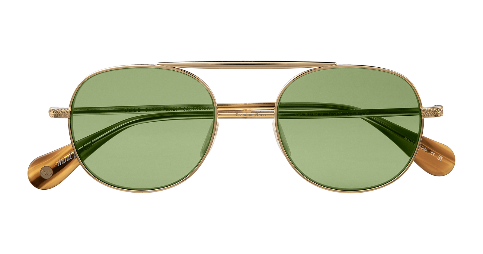 Gold-Sap Tortoise/Flat Pure Green
