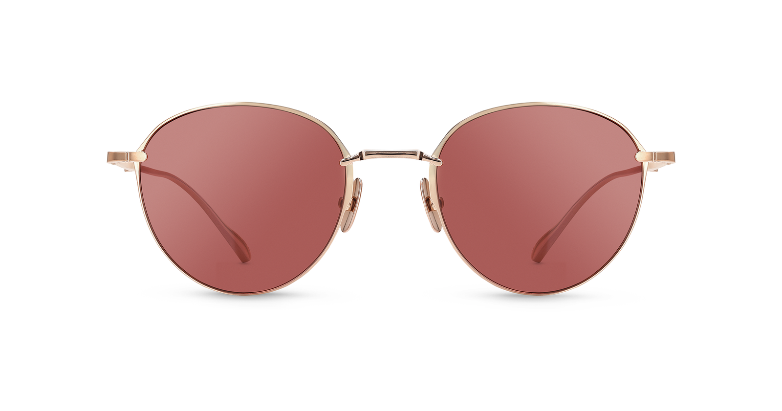 18K Rose Gold/Burnt Rose Nylon