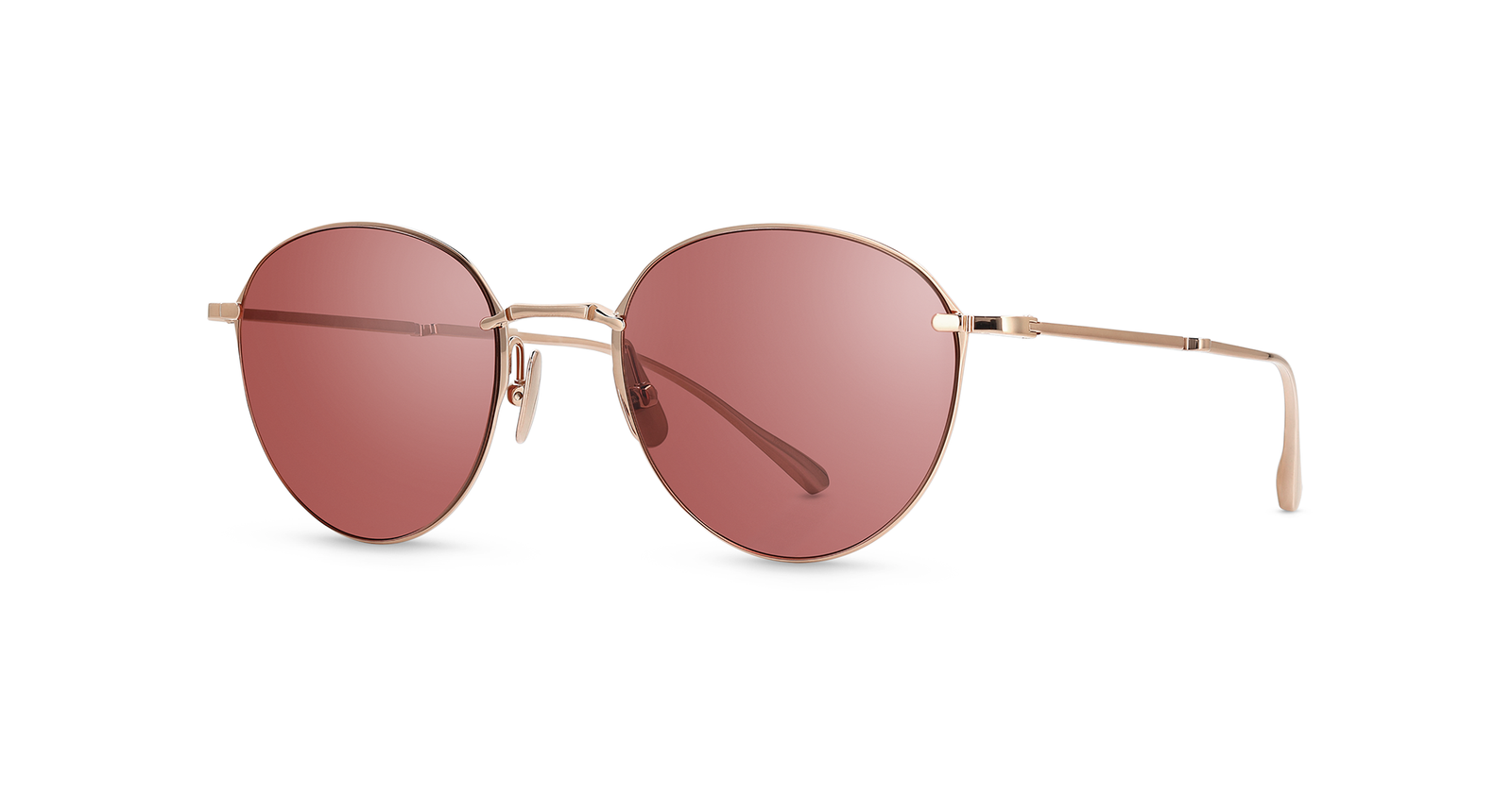 18K Rose Gold/Burnt Rose Nylon