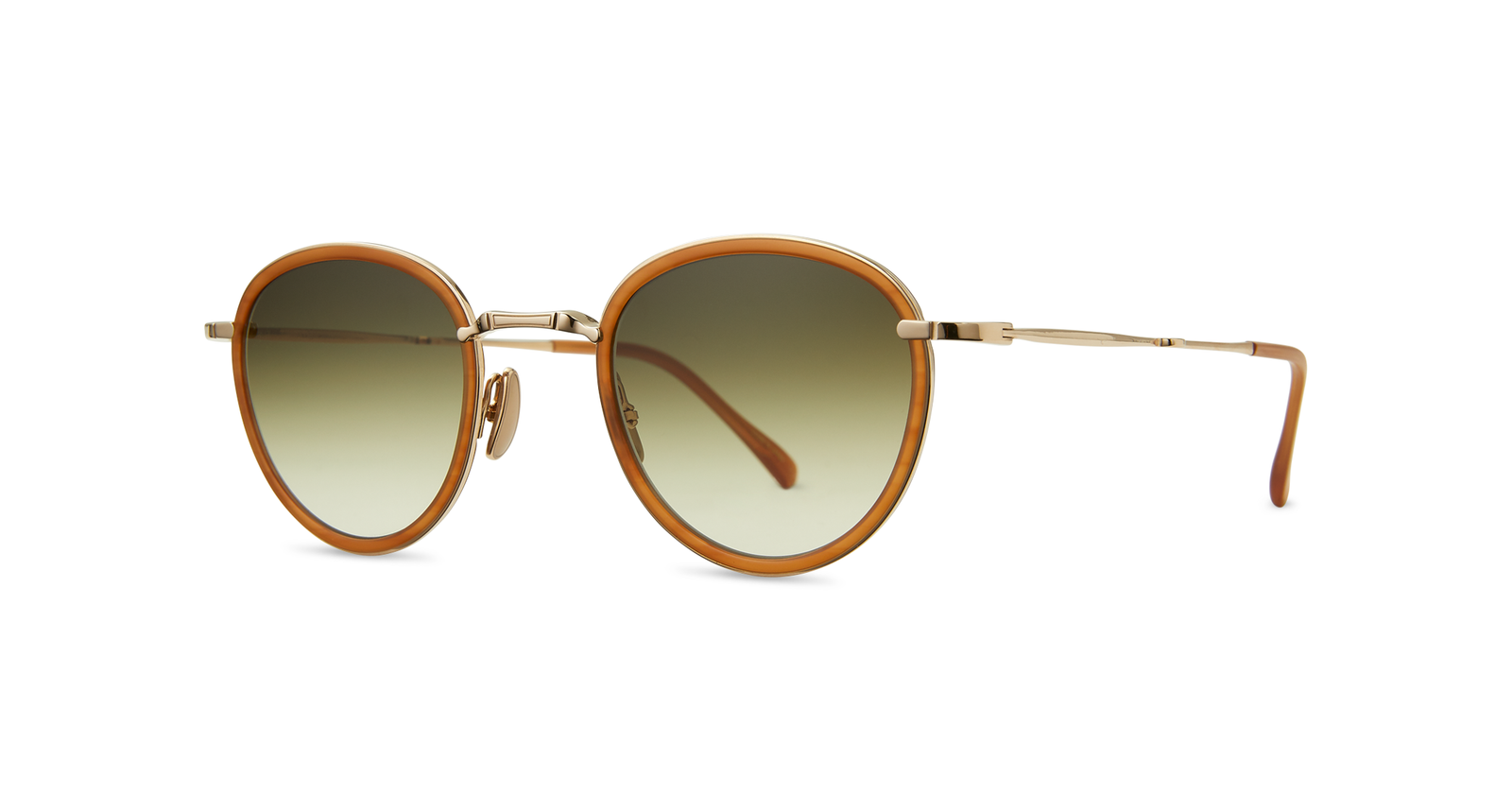 Matte Caramel Tortoise-12K White Gold-Matte Caramel Tortoise/Elm