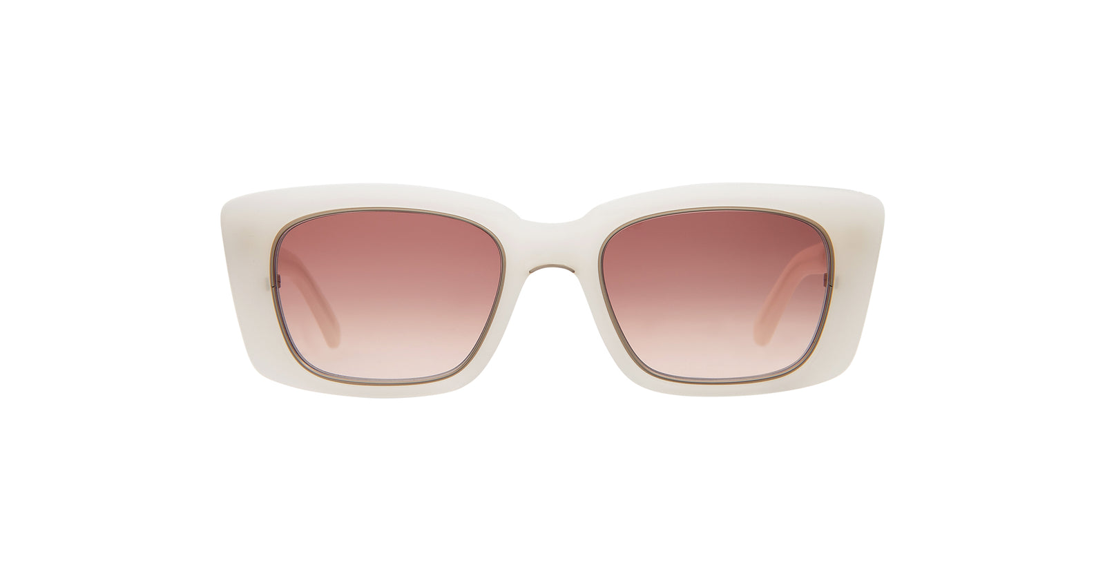 Porcelain-Matte 12K White Gold/Mauve Gradient