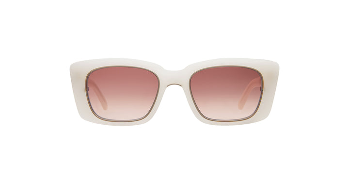 Porcelain-Matte 12K White Gold/Mauve Gradient